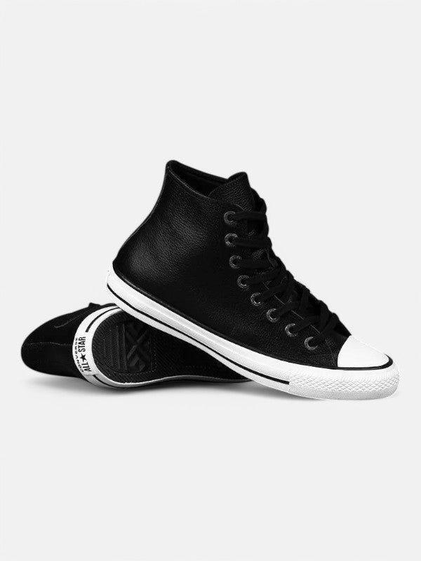 Zapatillas Converse Chuck Taylor Hi Leather Negro Blanco