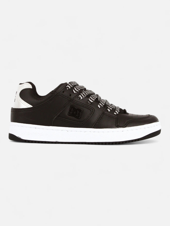 Zapatillas Dc Manteca Ss Mujer Negro Plateado