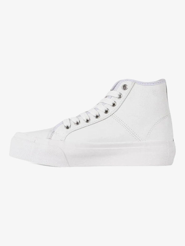 Zapatillas Dc Manual Hi Platform Mujer Blanco